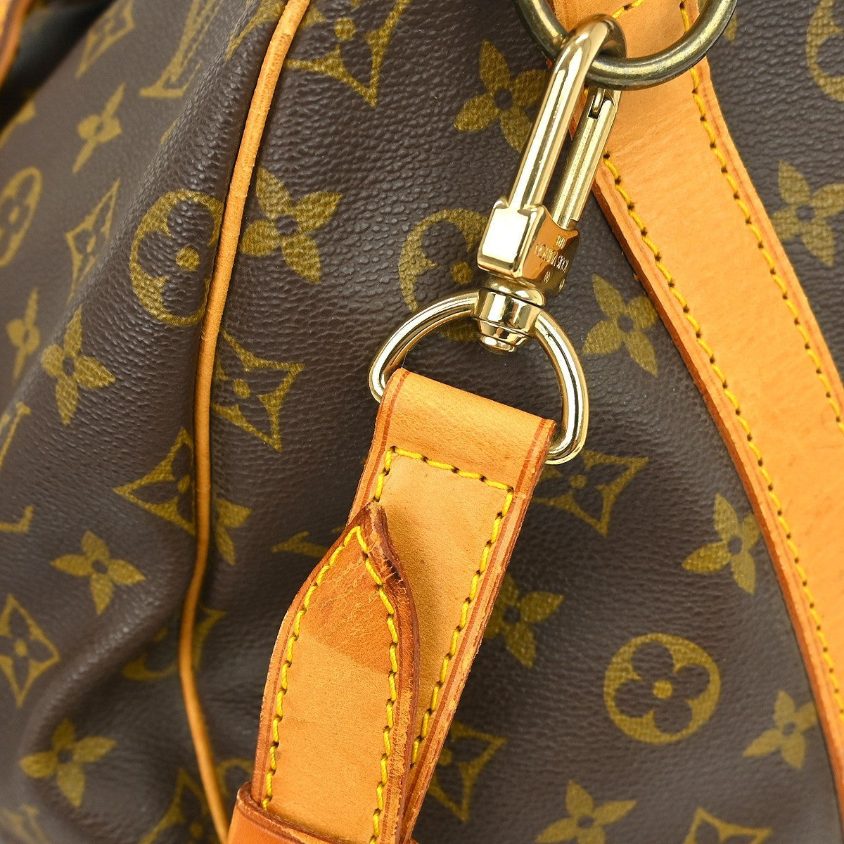 Louis Vuitton Keepall Bandouliere Bag Monogram Canvas Brown Canvas Travel Bag Bag (Pre-Owned)