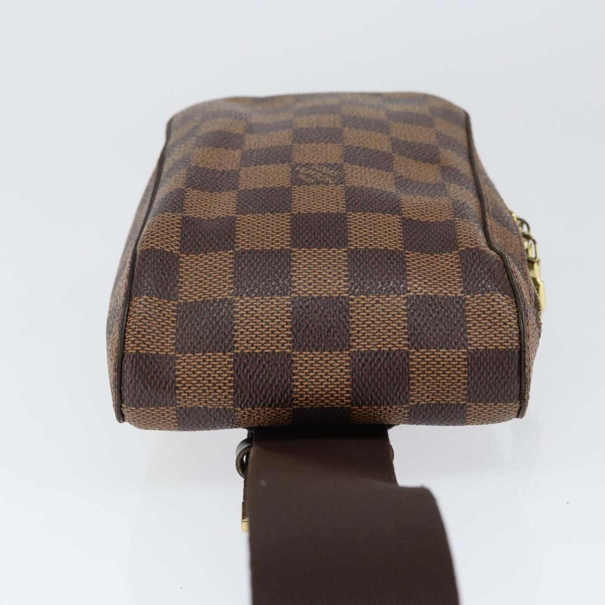 Louis Vuitton Geronimos Waist Bag Damier Brown Canvas Clutche & Pouche Bag (Pre-Owned)