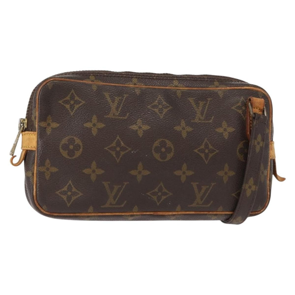 Louis Vuitton Pochette Marly Bandouliere Bag Monogram Canvas Brown Canvas Clutche & Pouche Bag (Pre-Owned)
