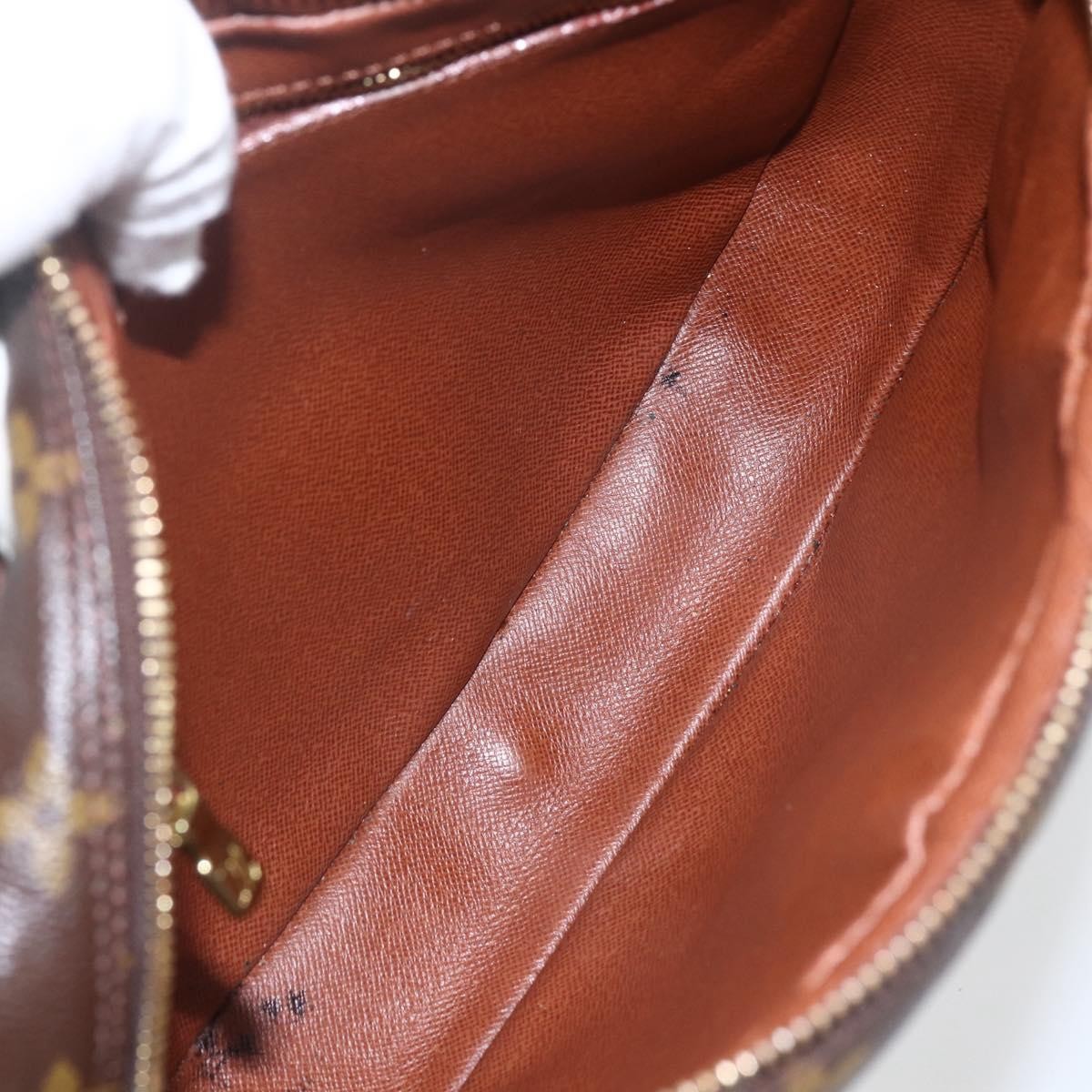 Louis Vuitton Jeune Fille Handbag Monogram Canvas Brown Canvas Shoulder Bag Bag (Pre-Owned)