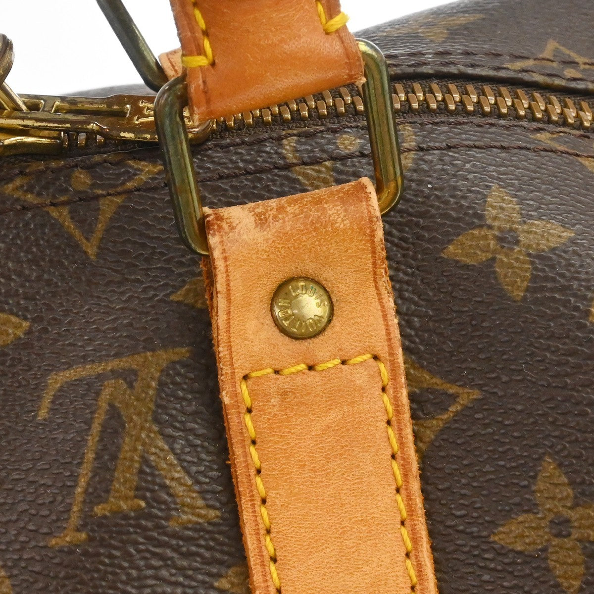 Louis Vuitton Keepall Bag Monogram Canvas Brown Canvas Travel Bag Bag (Pre-Owned)