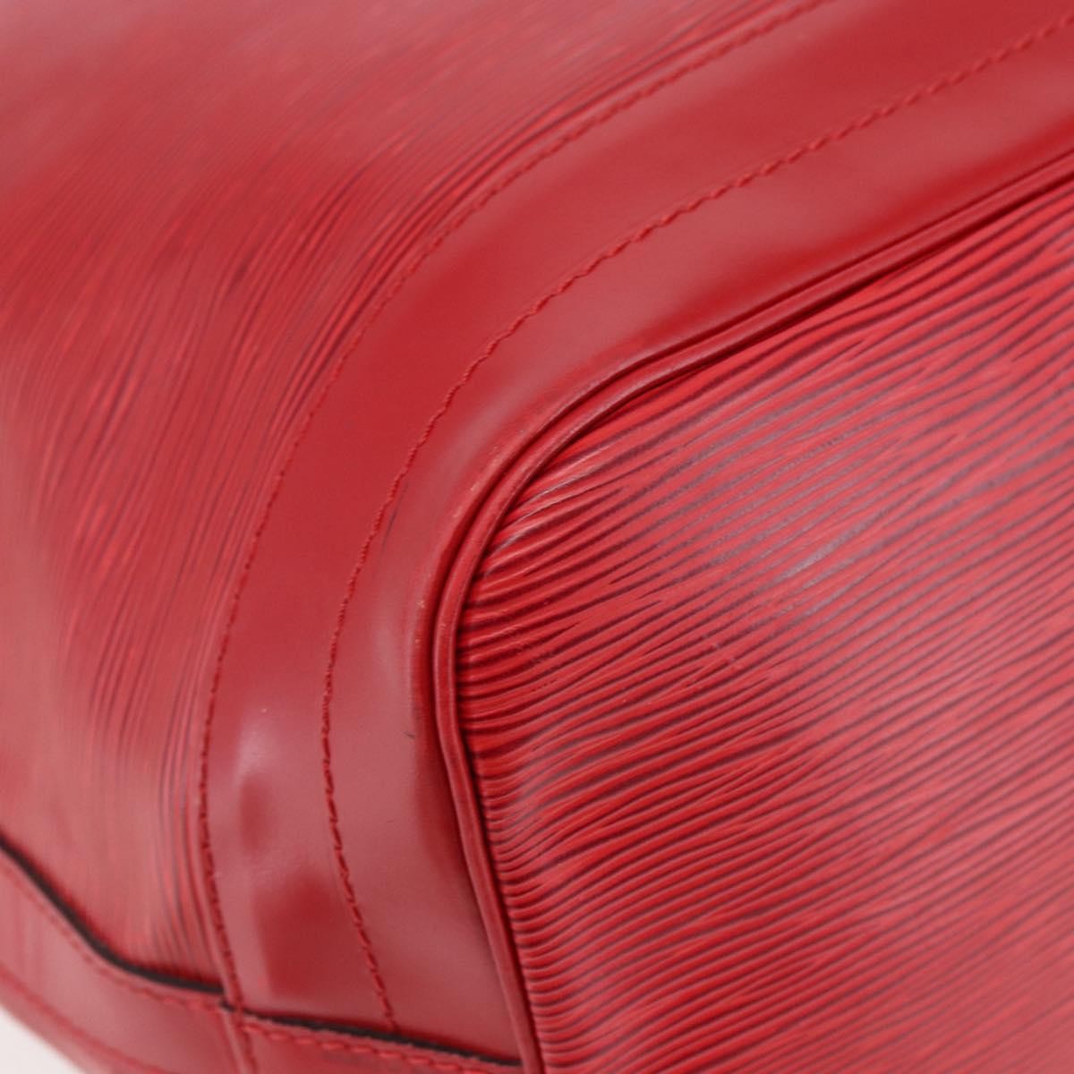 Louis Vuitton Noe Handbag Epi Leather Red Leather Bag (Pre-Owned)