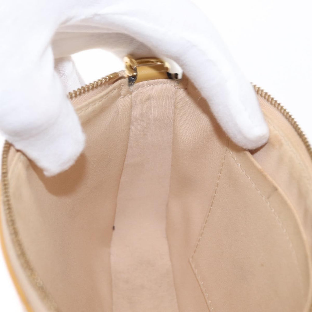 Louis Vuitton Pochette Accessoires Nm Monogram Vernis Yellow Patent_Leather Clutche & Pouche Bag (Pre-Owned)