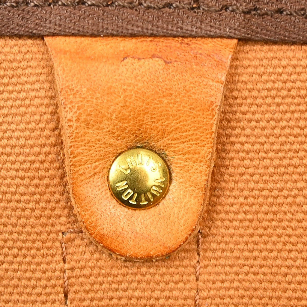 Louis Vuitton Keepall Bandouliere Bag Monogram Canvas Brown Canvas Travel Bag Bag (Pre-Owned)