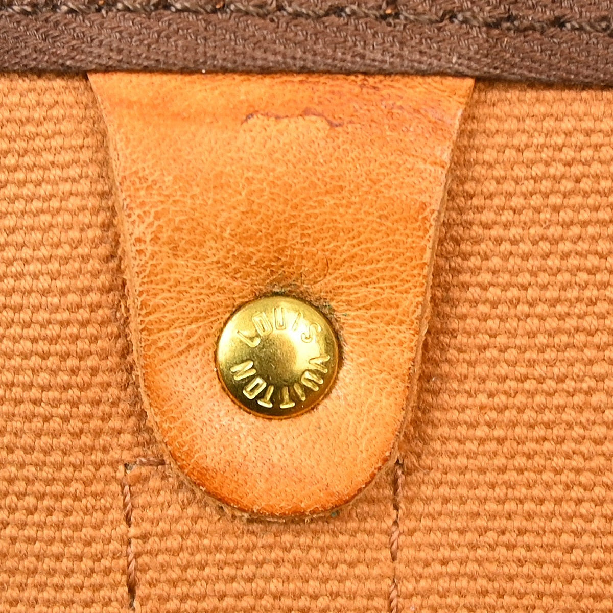 Louis Vuitton Keepall Bandouliere Bag Monogram Canvas Brown Canvas Travel Bag Bag (Pre-Owned)