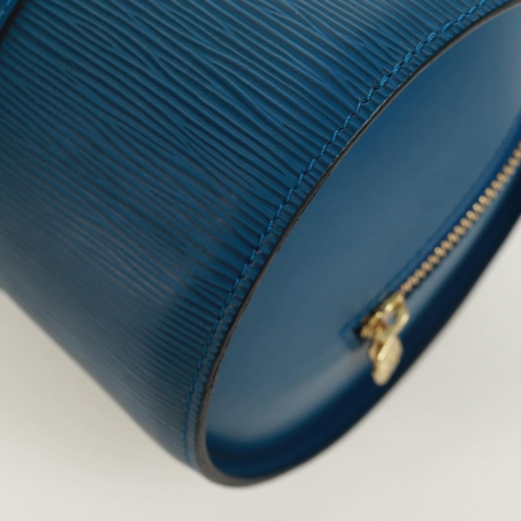 Louis Vuitton Soufflot Handbag Epi Leather Blue Leather Shoulder Bag Bag (Pre-Owned)