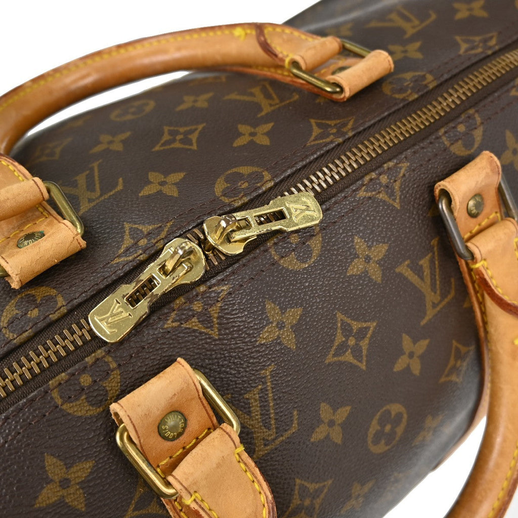 Louis Vuitton Keepall Bag Monogram Canvas Brown Canvas Travel Bag Bag (Pre-Owned)