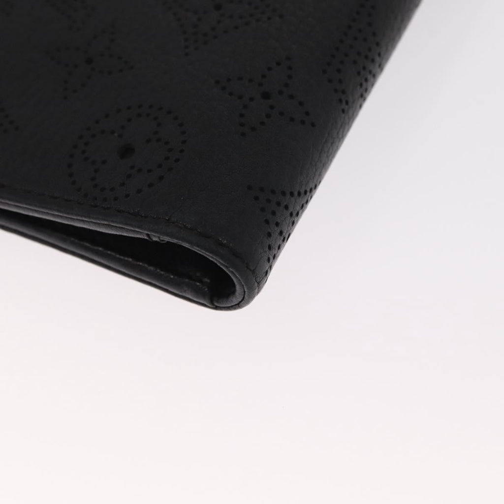 Louis Vuitton Amelia Wallet Mahina Leather Black Leather Wallets Accessory (Pre-Owned)