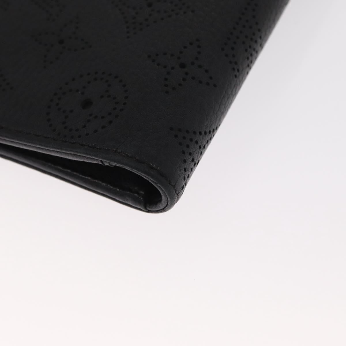 Louis Vuitton Amelia Wallet Mahina Leather Black Leather Wallets Accessory (Pre-Owned)