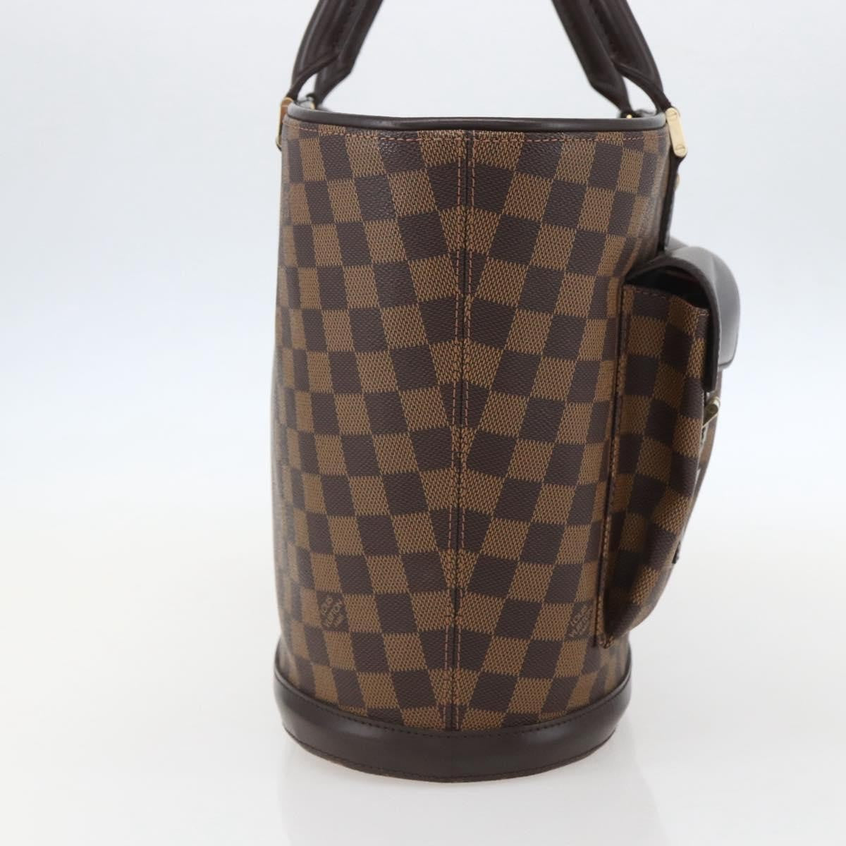 Louis Vuitton Manosque Handbag Damier Brown Canvas Tote Bag Bag (Pre-Owned)