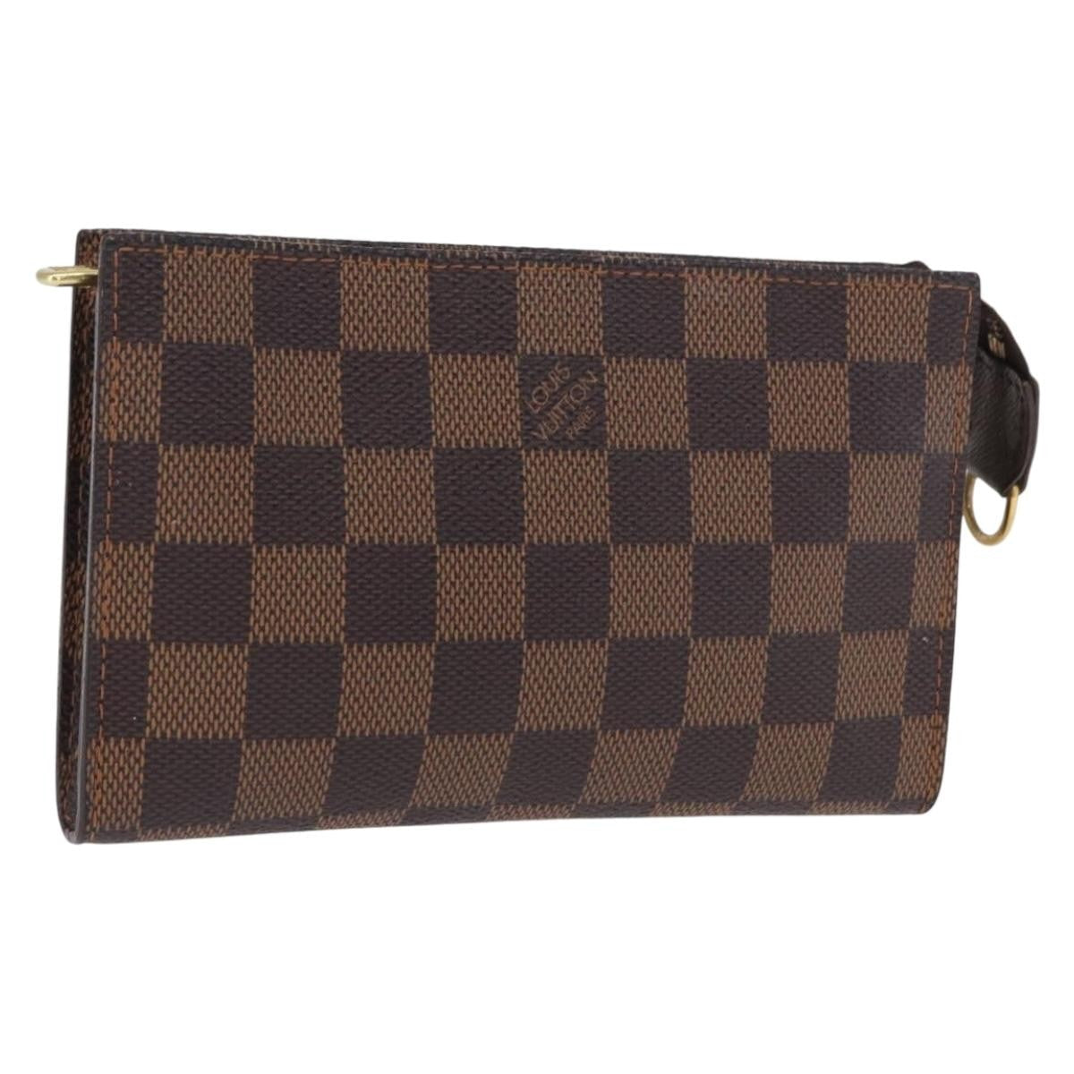 Louis Vuitton Marais Bucket Zip Pouch Damier Brown Canvas Clutche & Pouche Bag (Pre-Owned)
