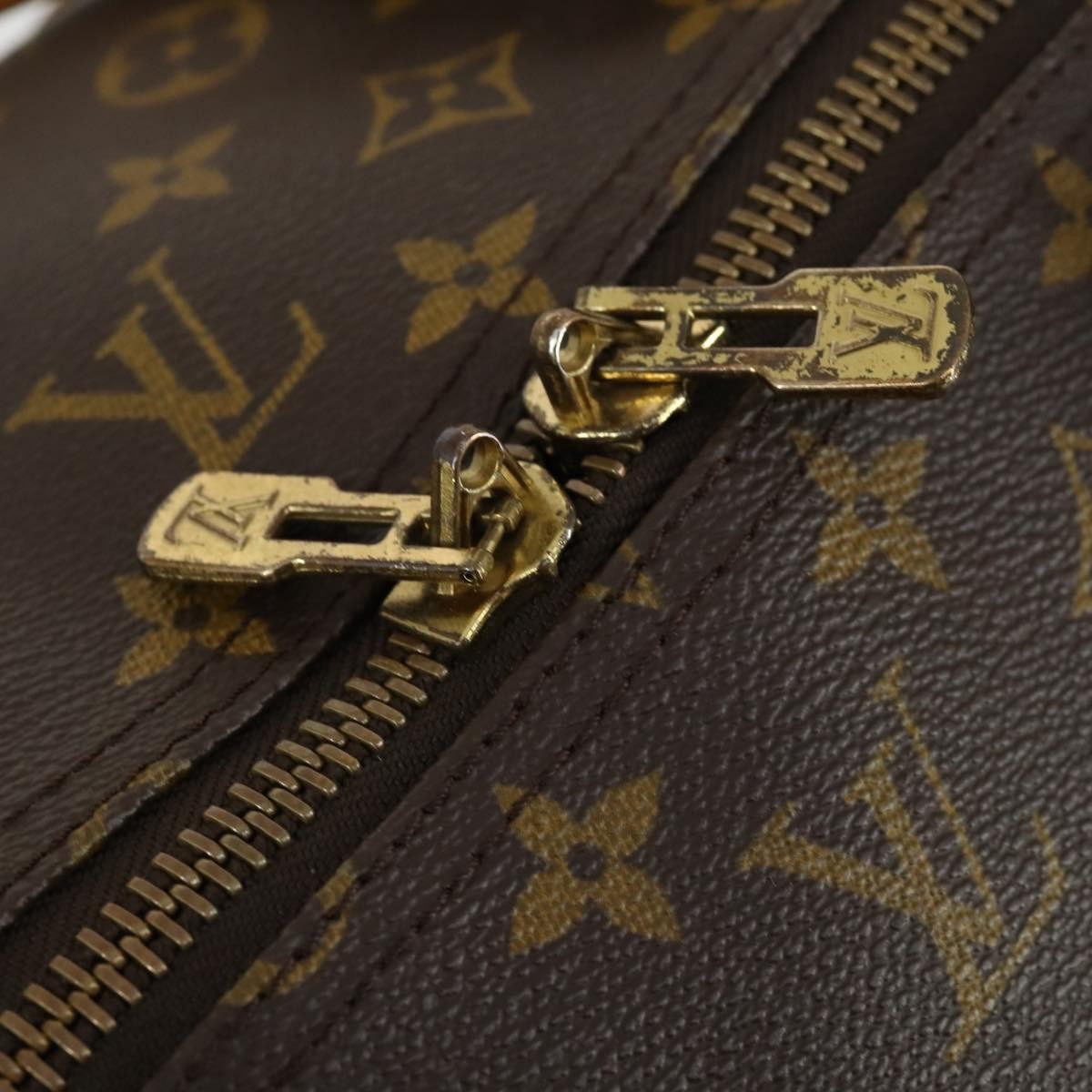 Louis Vuitton Keepall Bag Monogram Canvas Brown Canvas Travel Bag Bag (Pre-Owned)