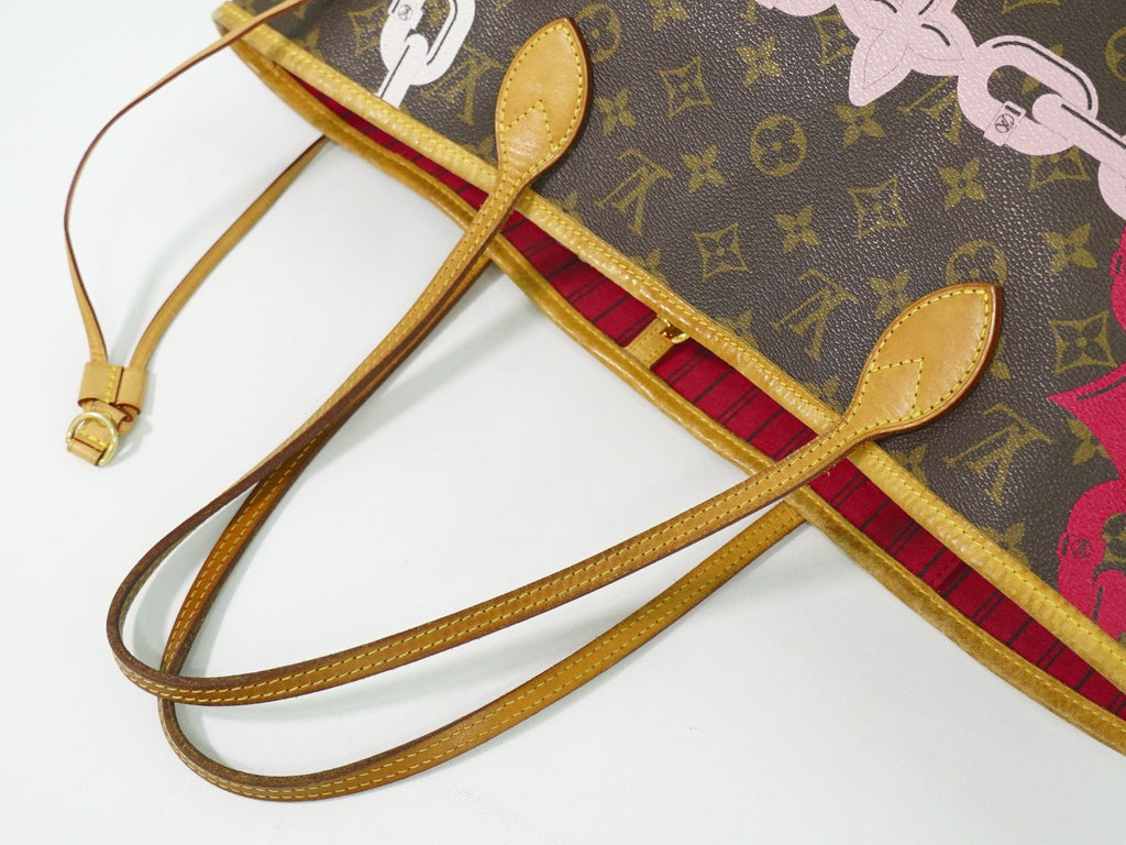 Louis Vuitton Neverfull Nm Tote Limited Edition Bay Monogram Canvas Brown Canvas Tote Bag Bag (Pre-Owned)