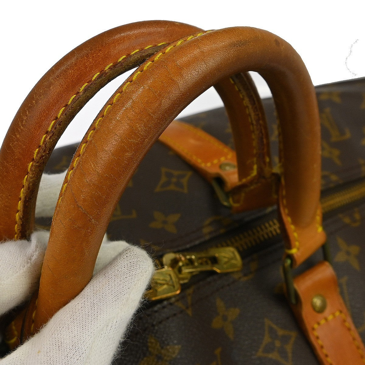 Louis Vuitton Keepall Bag Monogram Canvas Brown Canvas Travel Bag Bag (Pre-Owned)