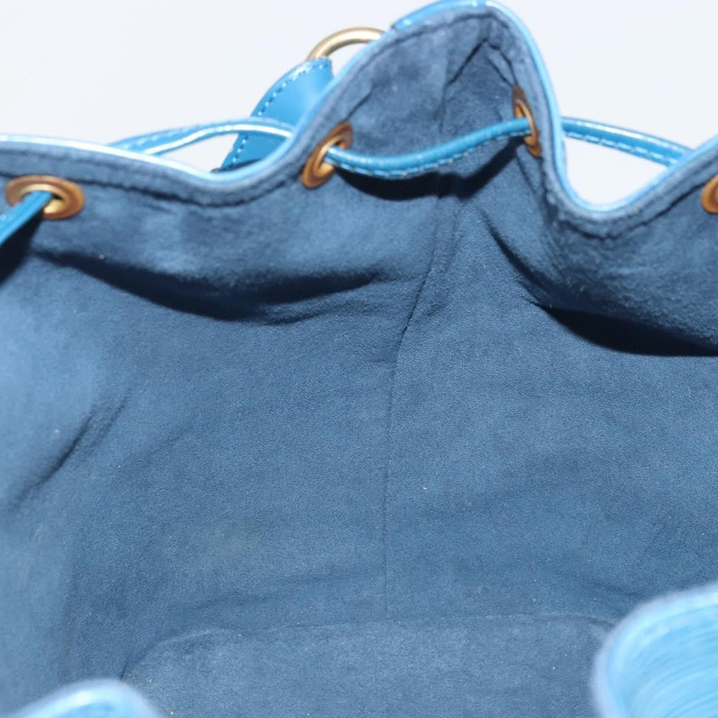 Louis Vuitton Petit Noe Handbag Epi Leather Blue Leather Shoulder Bag Bag (Pre-Owned)