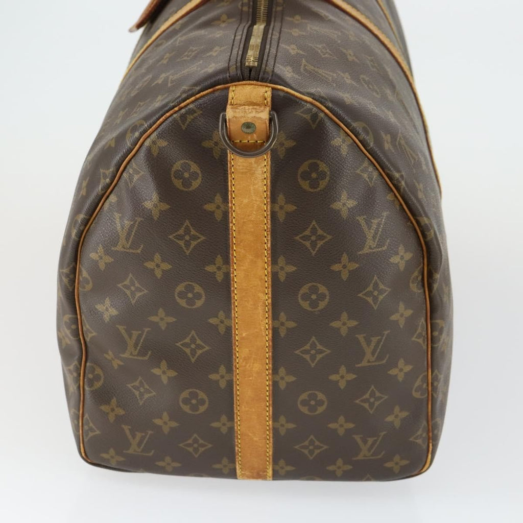 Louis Vuitton Keepall Bag Monogram Canvas Brown Canvas Travel Bag Bag (Pre-Owned)