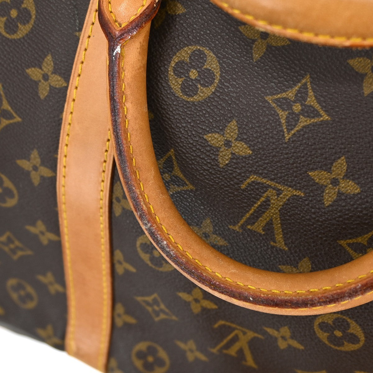 Louis Vuitton Keepall Bag Monogram Canvas Brown Canvas Travel Bag Bag (Pre-Owned)
