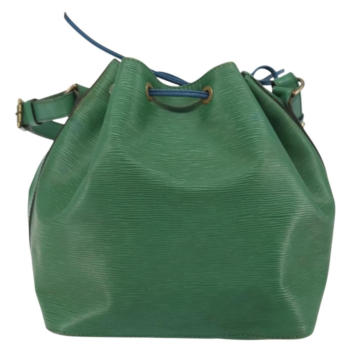 Louis Vuitton Petit Noe Handbag Epi Leather Green Leather Shoulder Bag Bag (Pre-Owned)