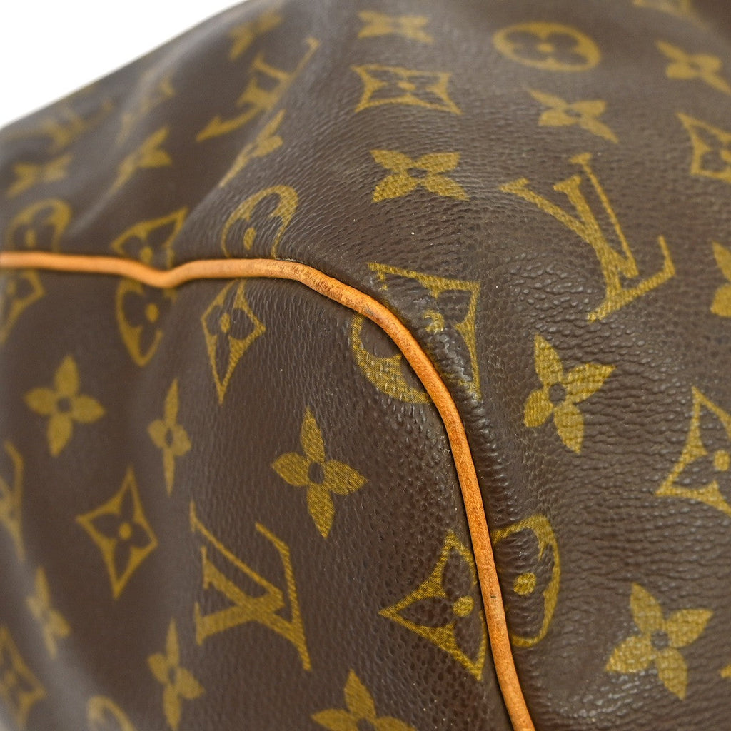 Louis Vuitton Keepall Bag Monogram Canvas Brown Canvas Travel Bag Bag (Pre-Owned)