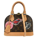 Louis Vuitton Alma Handbag Limited Edition World Tour Monogram Canvas Brown Canvas Handbag (Pre-Owned)