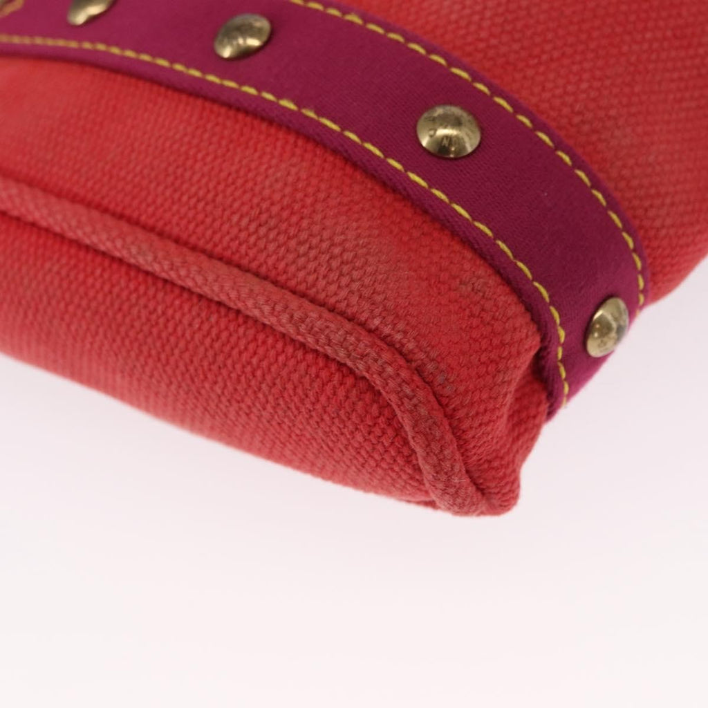 Louis Vuitton Antigua Tote Canvas Red Canvas Tote Bag Bag (Pre-Owned)