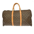Louis Vuitton Keepall Bag Monogram Canvas Brown Canvas Travel Bag Bag (Pre-Owned)