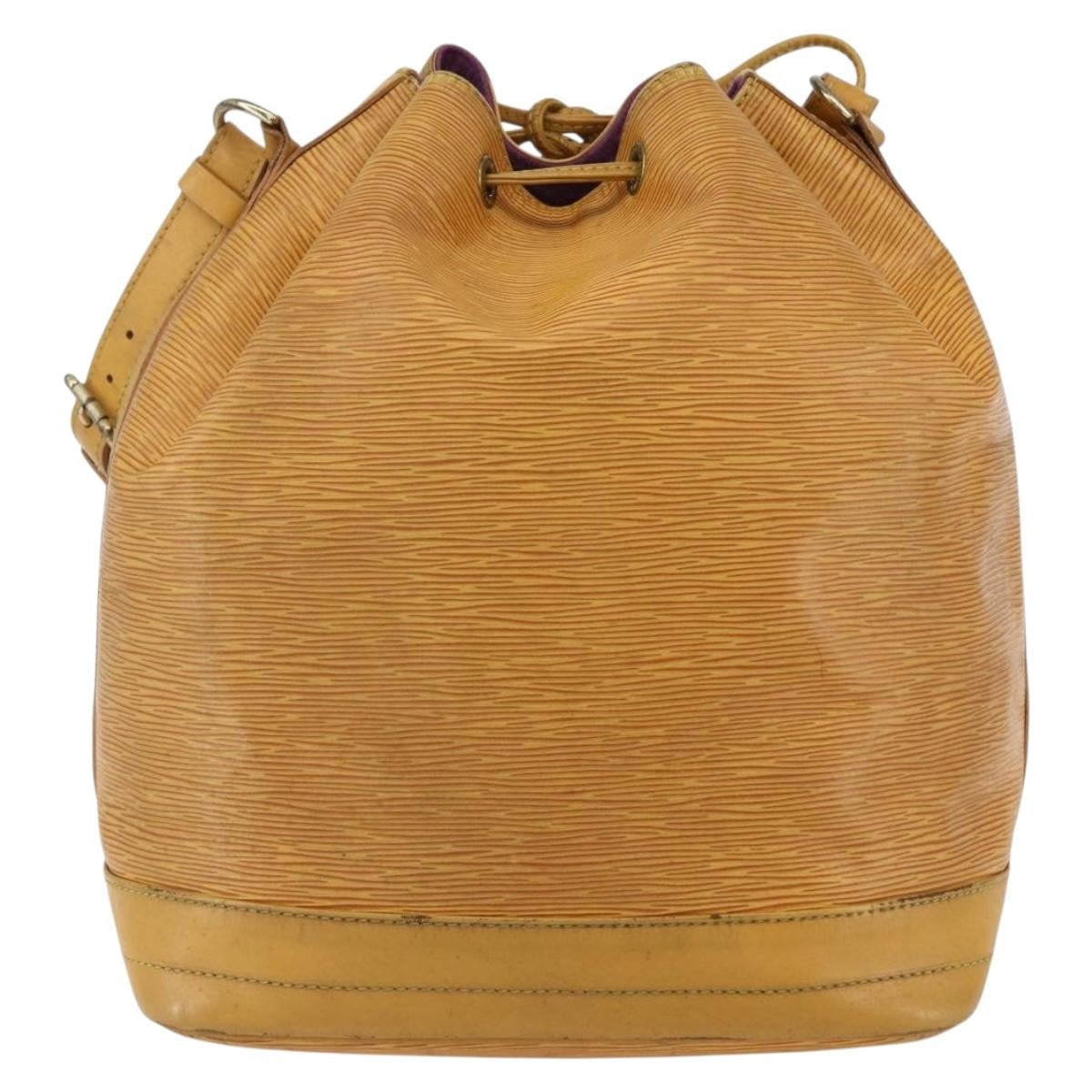 Louis Vuitton Petit Noe Nm Handbag Epi Leather Yellow Leather Shoulder Bag Bag (Pre-Owned)