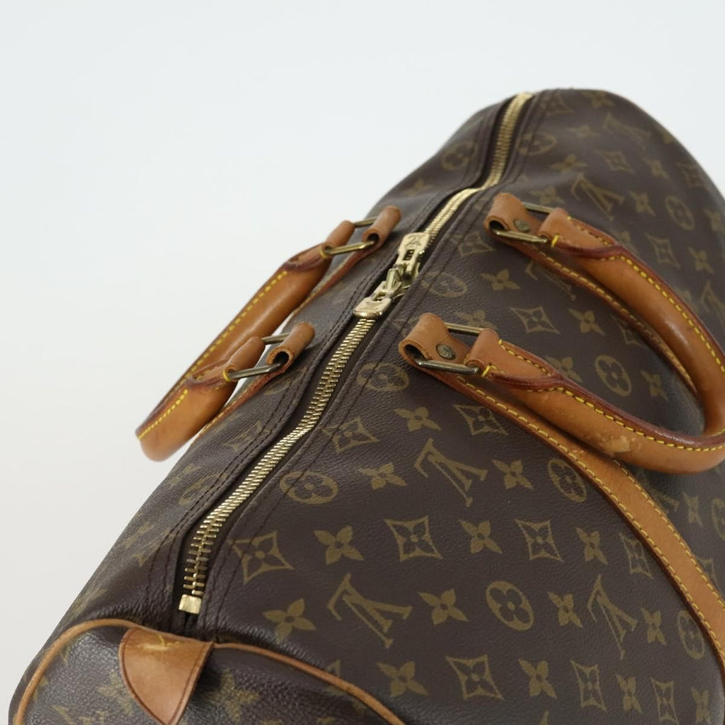 Louis Vuitton Keepall Bag Monogram Canvas Brown Canvas Travel Bag Bag (Pre-Owned)