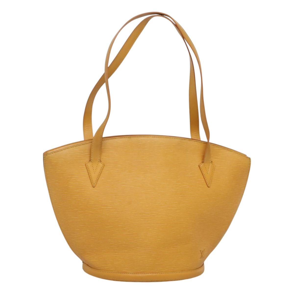 Louis Vuitton Saint Jacques Handbag Epi Leather Yellow Leather Shoulder Bag Bag (Pre-Owned)