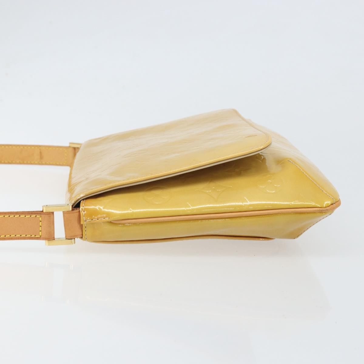 Louis Vuitton Thompson Street Handbag Monogram Vernis Beige Patent_Leather Shoulder Bag Bag (Pre-Owned)