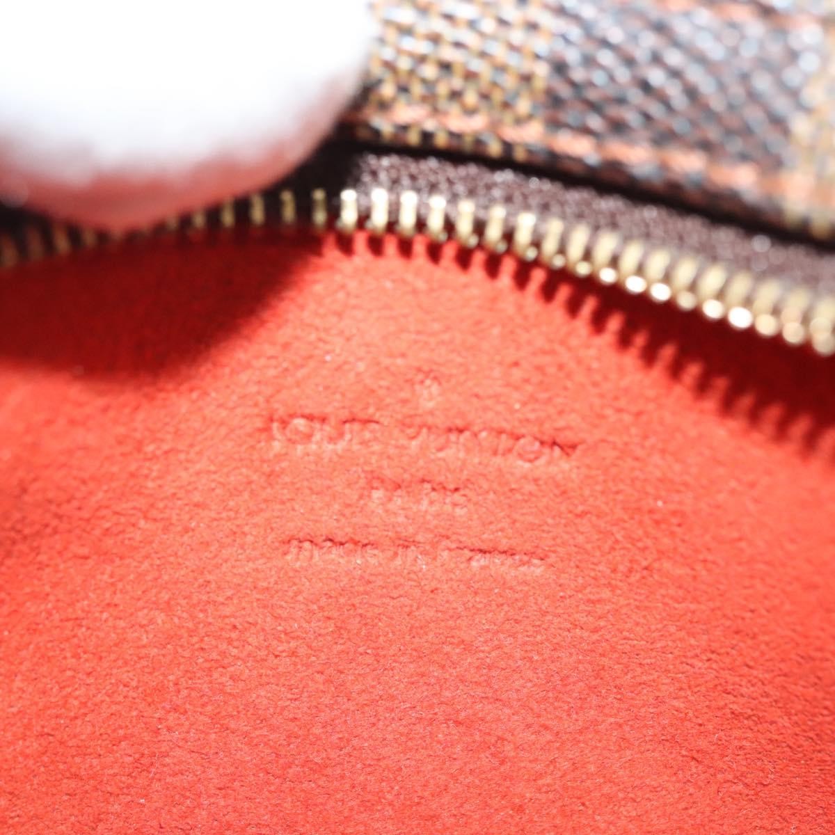 Louis Vuitton Manosque Pochette Damier Brown Canvas Clutche & Pouche Bag (Pre-Owned)