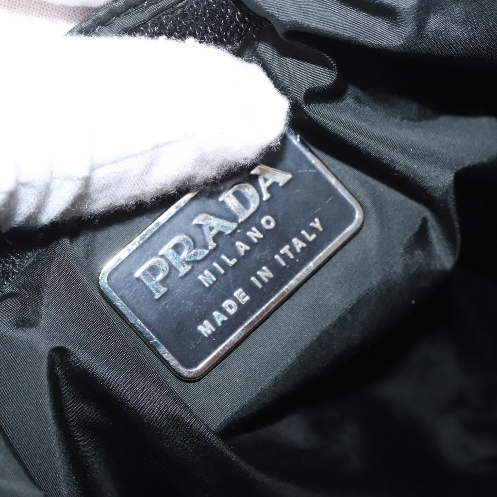 Prada Vintage Sport Shoulder Bag Nylon Black Nylon Shoulder Bag Bag (Pre-Owned)