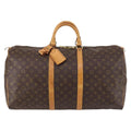 Louis Vuitton Keepall Bag Monogram Canvas Brown Canvas Travel Bag Bag (Pre-Owned)