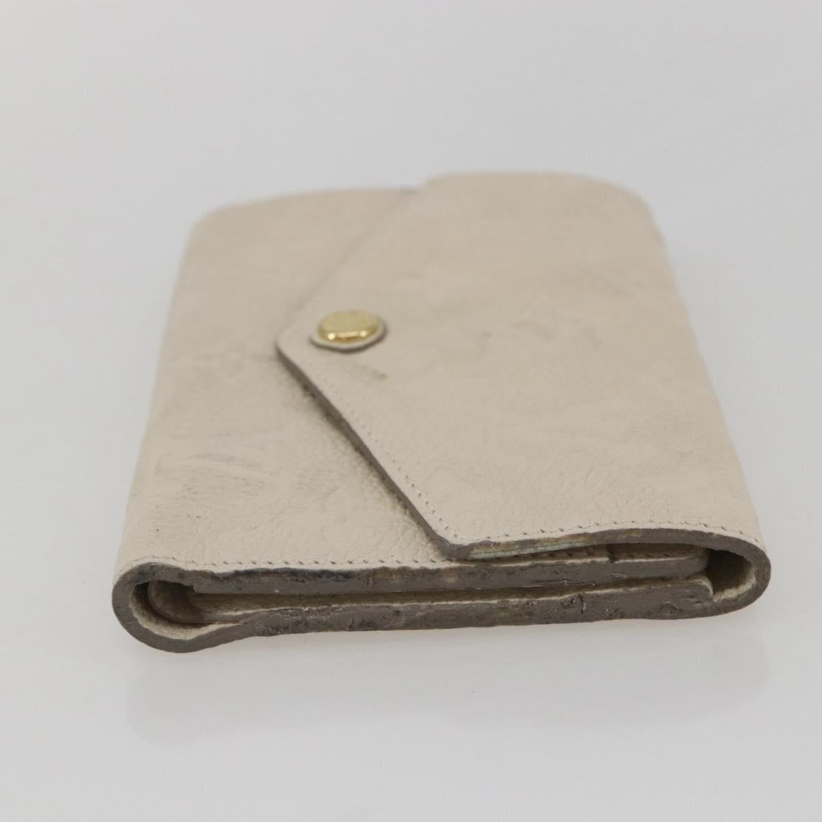 Louis Vuitton Zoe Wallet Monogram Empreinte Leather Beige Leather Wallets Accessory (Pre-Owned)