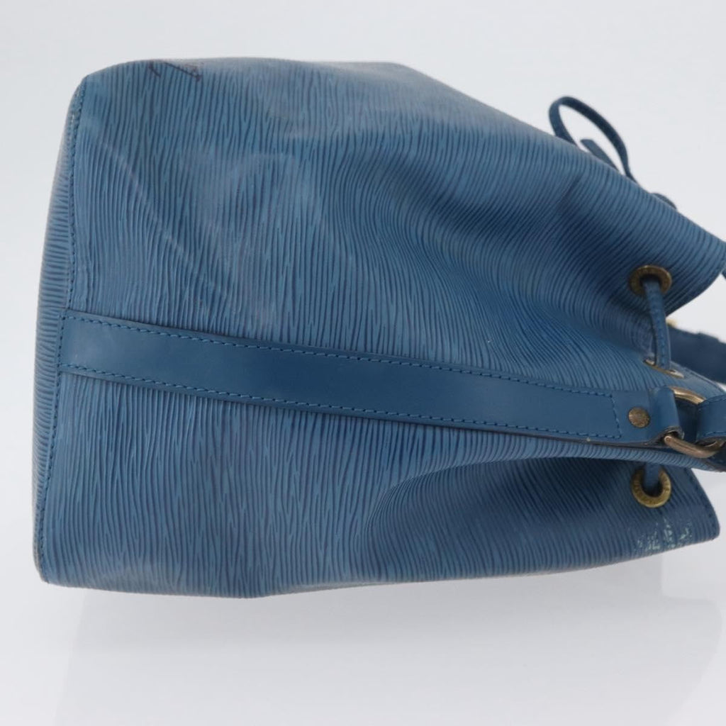 Louis Vuitton Petit Noe Handbag Epi Leather Blue Leather Shoulder Bag Bag (Pre-Owned)
