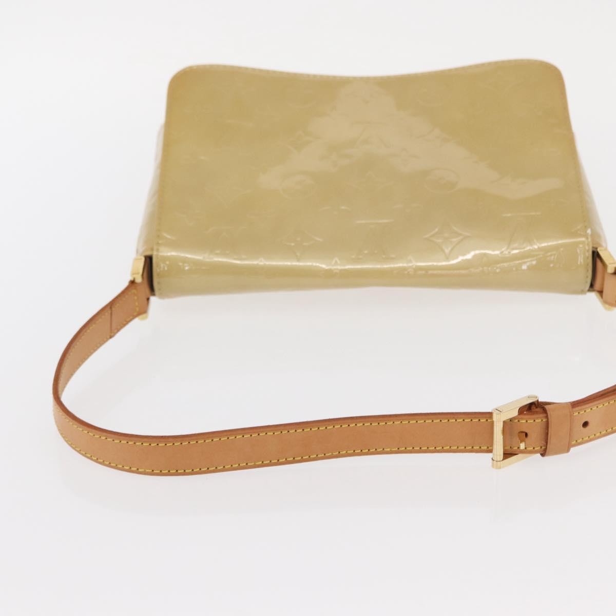 Louis Vuitton Thompson Street Handbag Monogram Vernis Beige Patent_Leather Shoulder Bag Bag (Pre-Owned)
