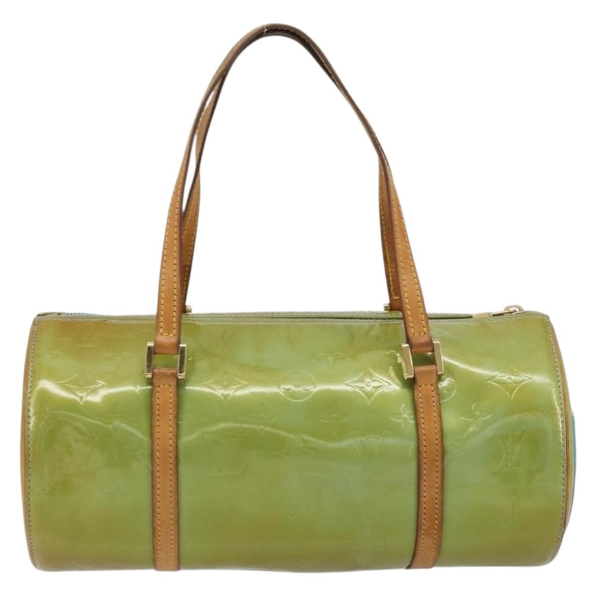 Louis Vuitton Bedford Handbag Monogram Vernis Green Patent_Leather Handbag (Pre-Owned)