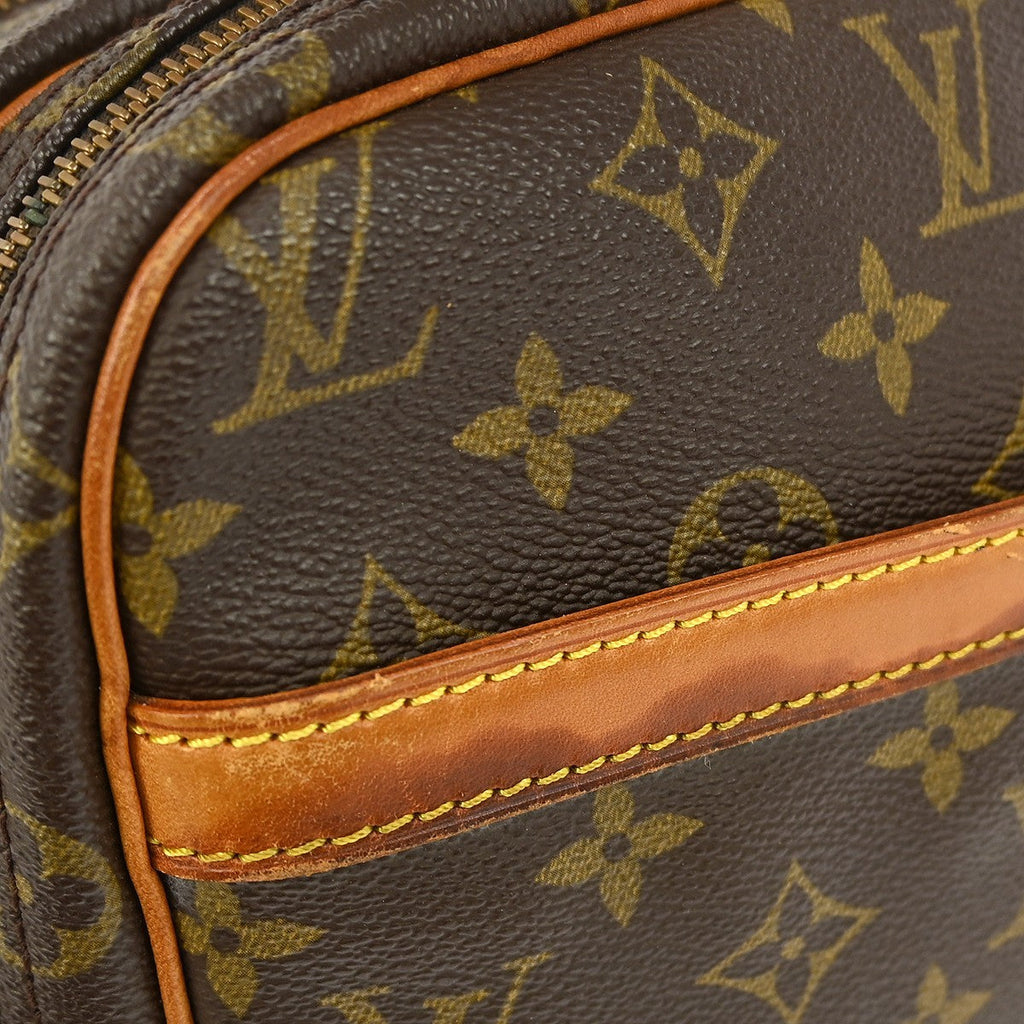 Louis Vuitton Reporter Bag Monogram Canvas Brown Canvas Shoulder Bag Bag (Pre-Owned)