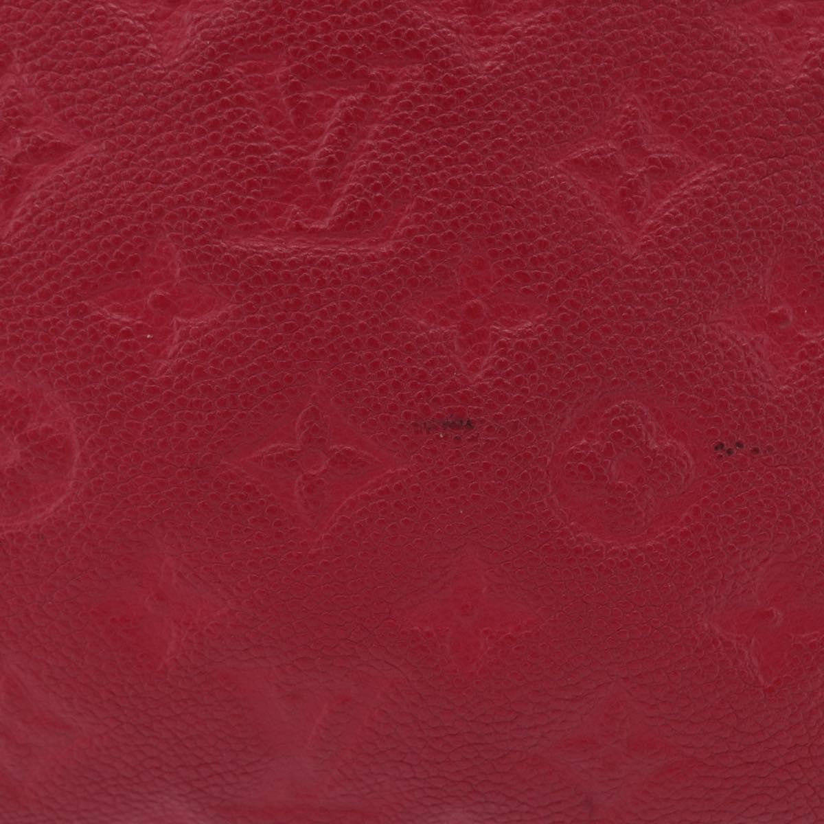 Louis Vuitton Twice Handbag Monogram Empreinte Leather Burgundy Leather Shoulder Bag Bag (Pre-Owned)