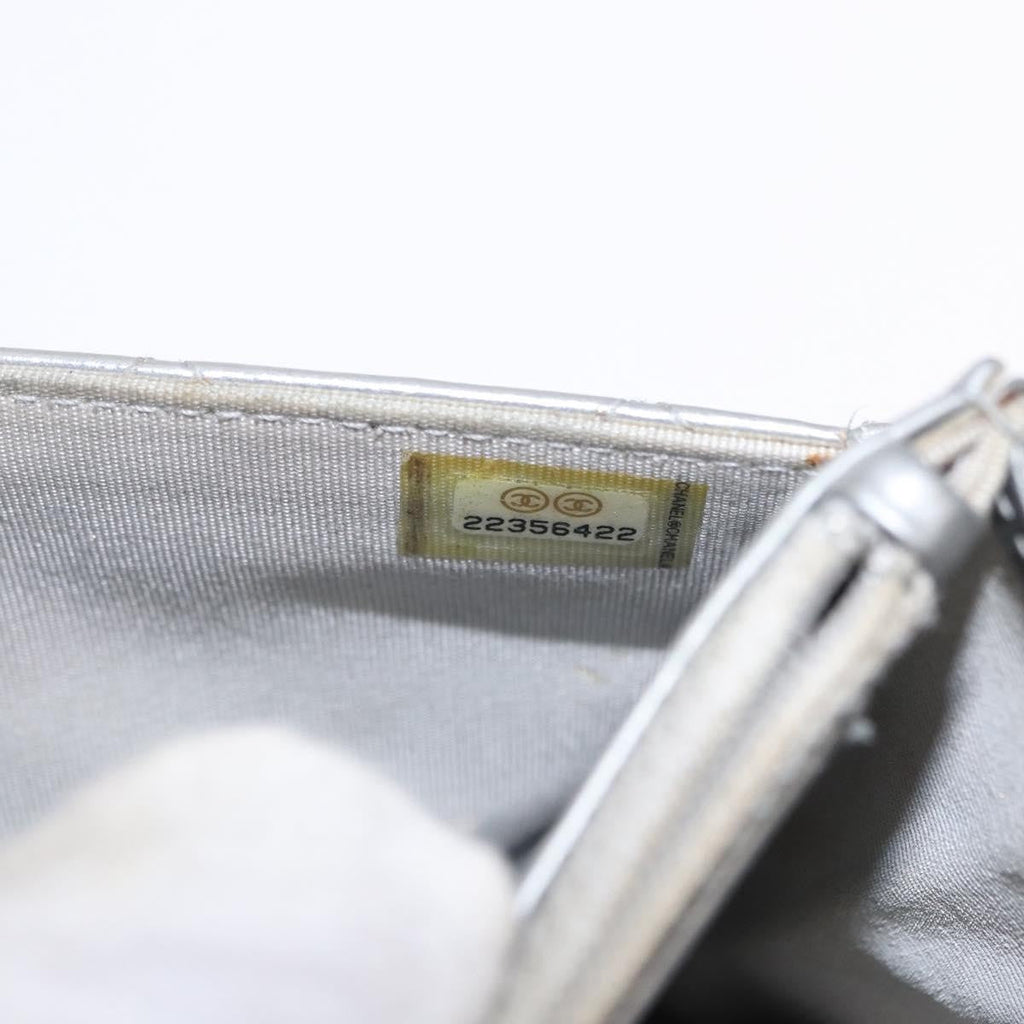 Chanel Reissue 2.55 Wallet On Chain Quilted Lambskin Silver Leather Shoulder Bag Bag (Pre-Owned)