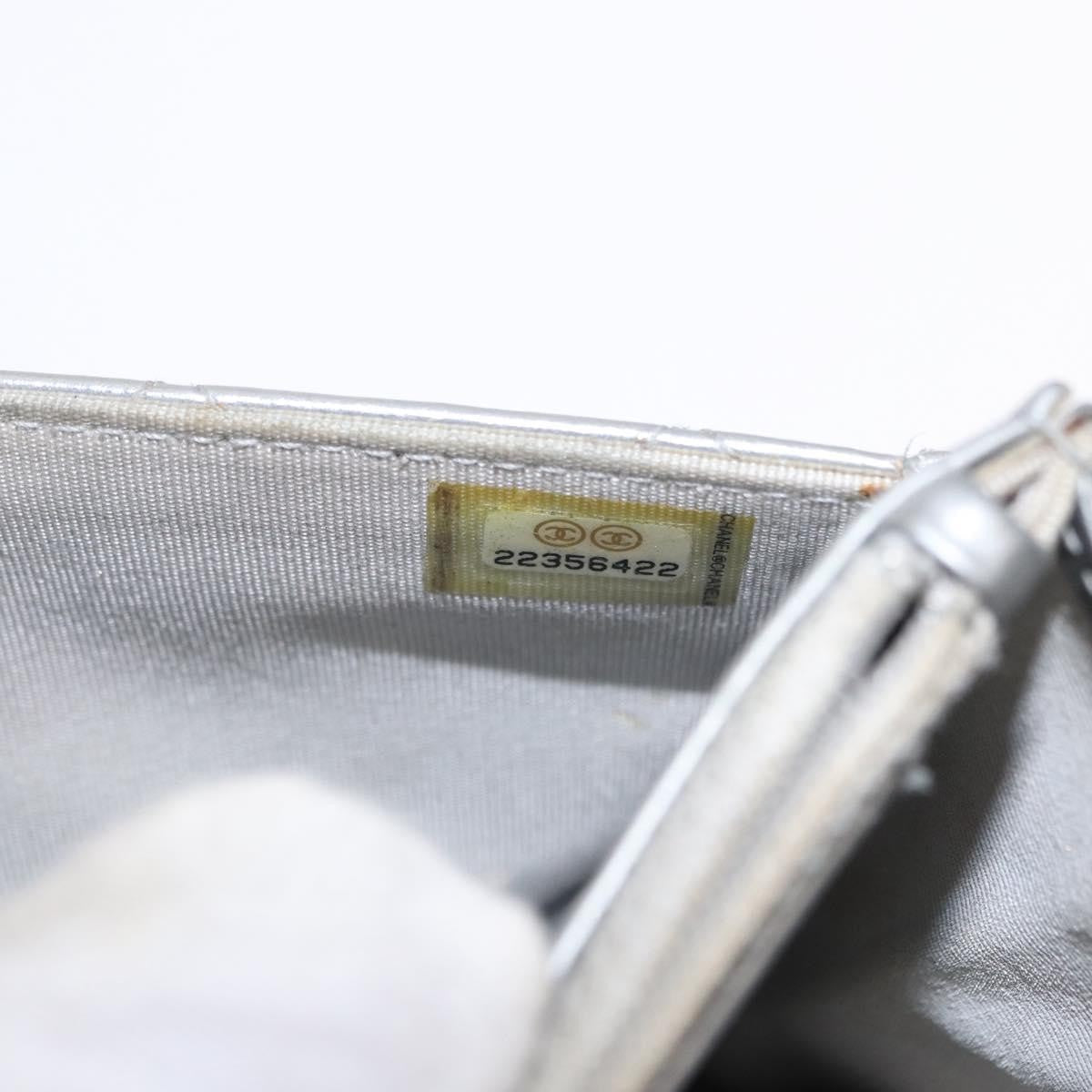 Chanel Reissue 2.55 Wallet On Chain Quilted Lambskin Silver Leather Shoulder Bag Bag (Pre-Owned)