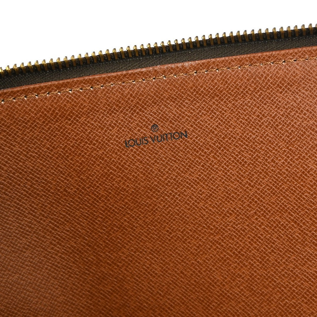 Louis Vuitton Poche Documents Monogram Canvas Brown Canvas Clutche & Pouche Bag (Pre-Owned)