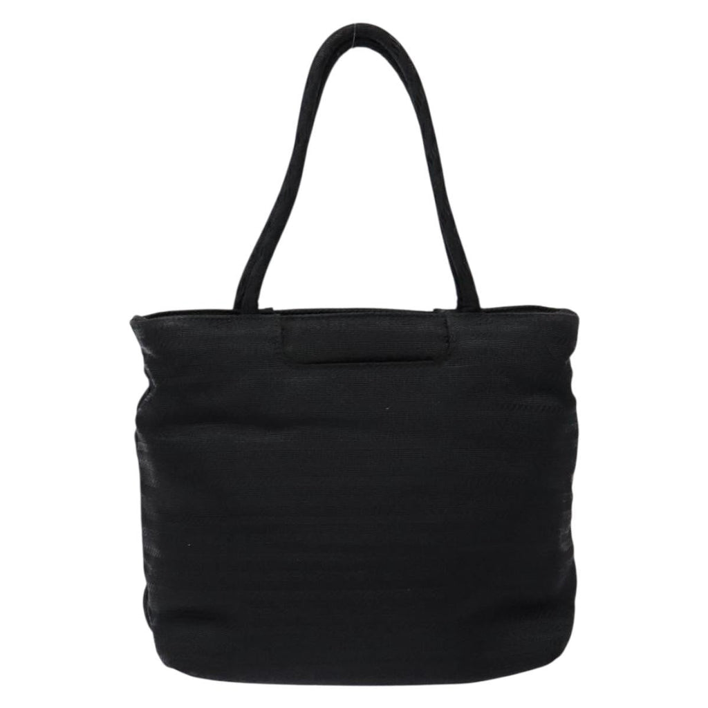 Prada Vintage Zip Handbag Tessuto Black Nylon Handbag (Pre-Owned)