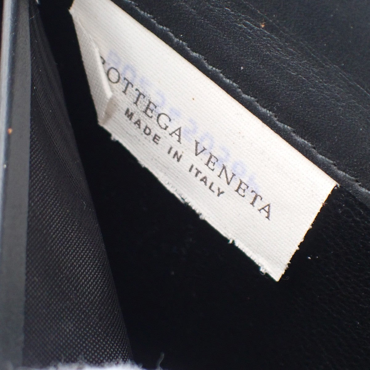 Bottega Veneta Intrecciato Long Zip  Wallet Leather Black Leather Wallets Accessory (Pre-Owned)