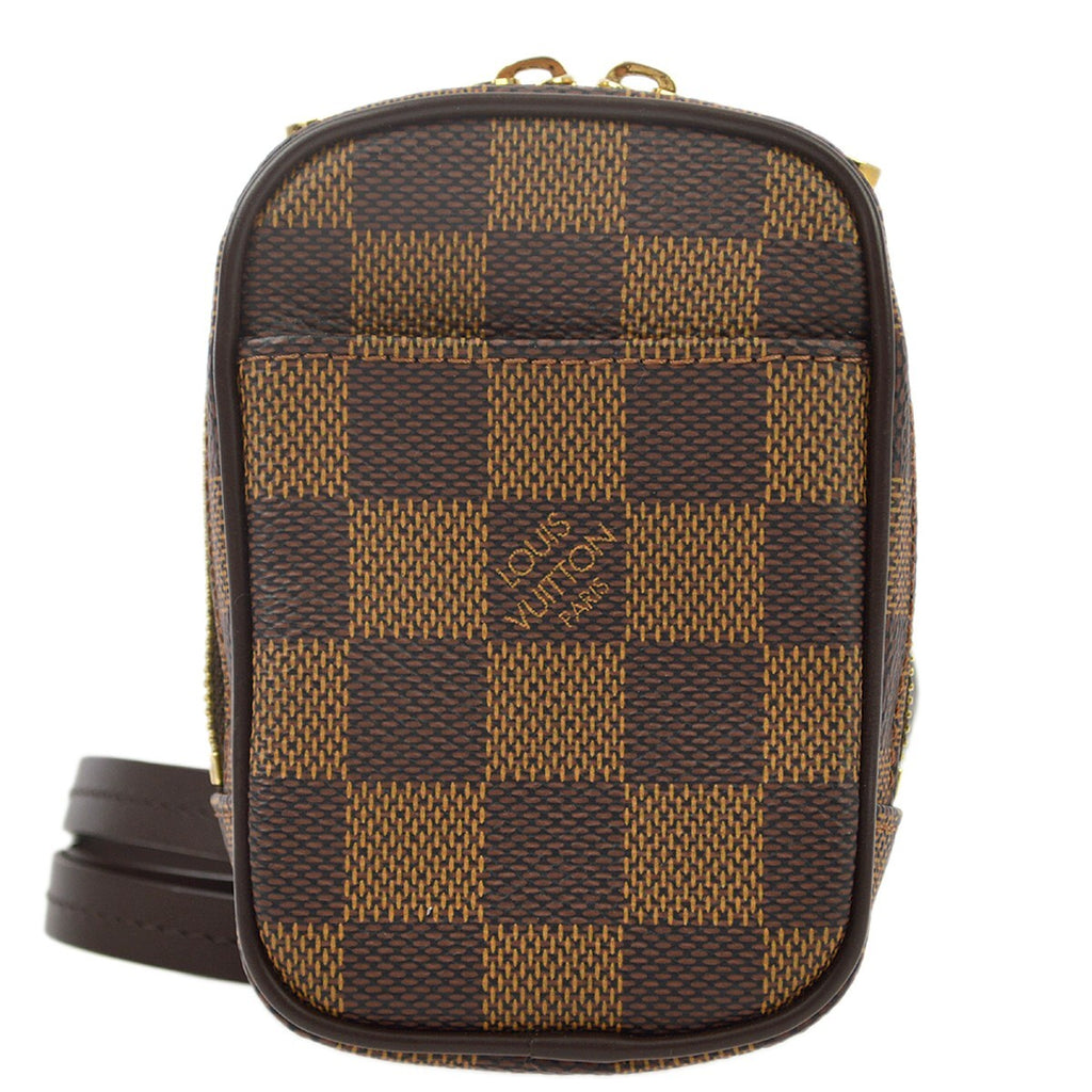 Louis Vuitton Etui Okapi Camera Case Damier Brown Canvas Shoulder Bag Bag (Pre-Owned)