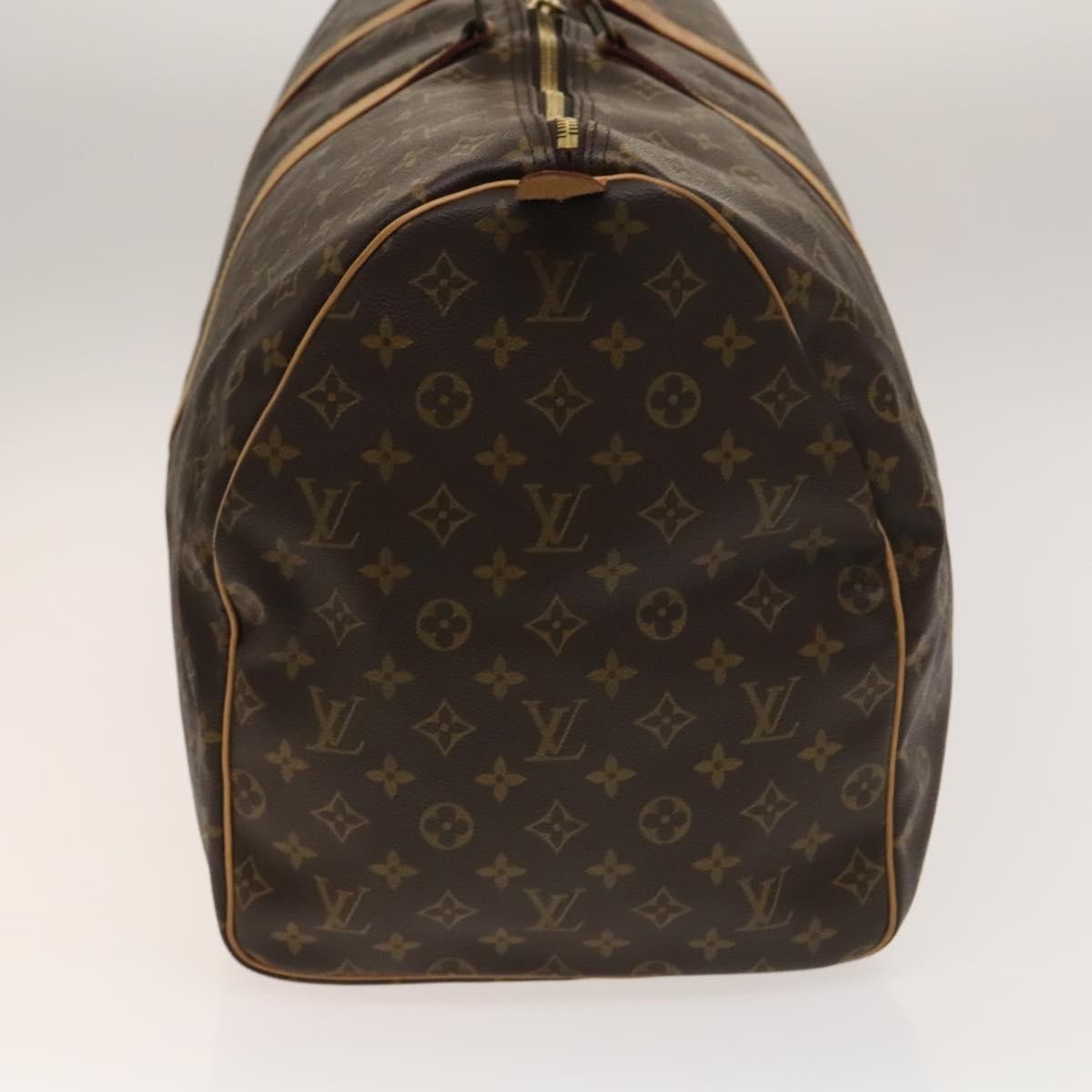Louis Vuitton Keepall Bag Monogram Canvas Brown Canvas Bag (Pre-Owned)