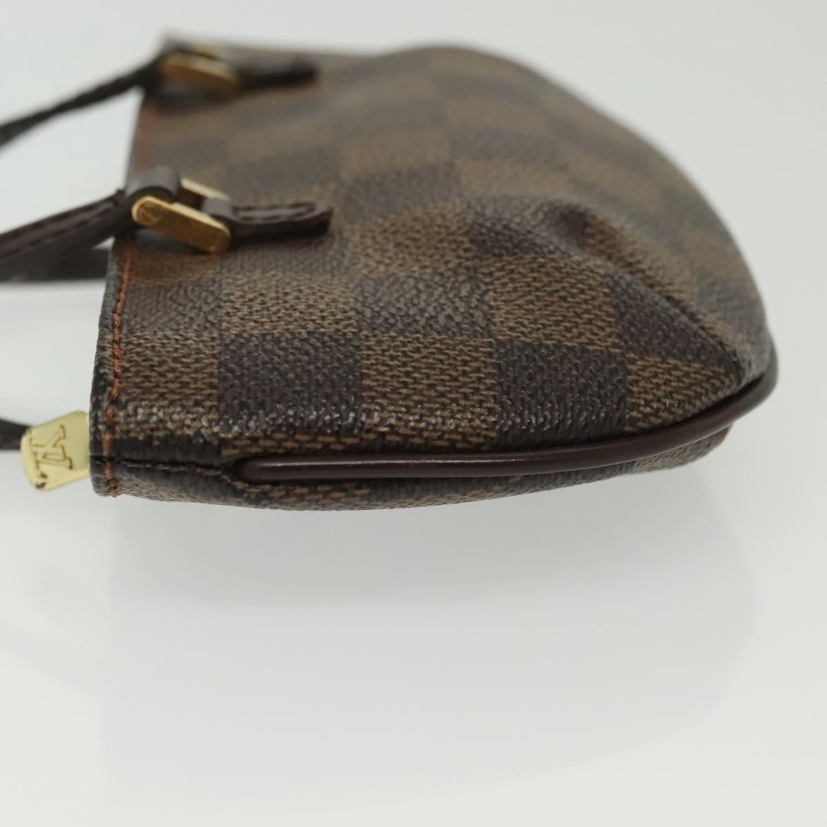 Louis Vuitton Manosque Pochette Damier Brown Canvas Clutche & Pouche Bag (Pre-Owned)