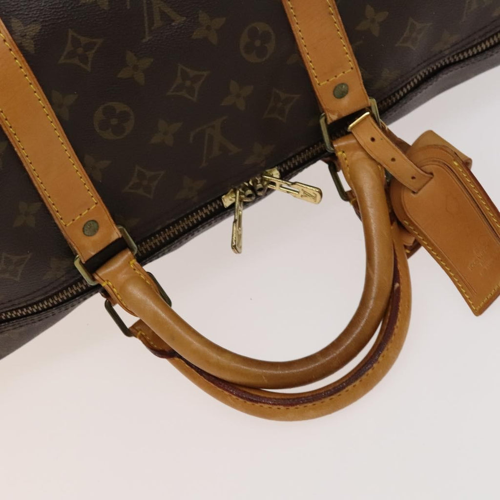 Louis Vuitton Keepall Bag Monogram Canvas Brown Canvas Travel Bag Bag (Pre-Owned)