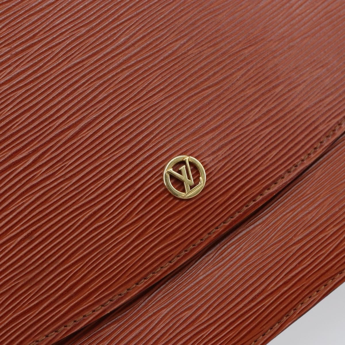 Louis Vuitton Grenelle Shoulder Bag Epi Leather Brown Leather Shoulder Bag Bag (Pre-Owned)