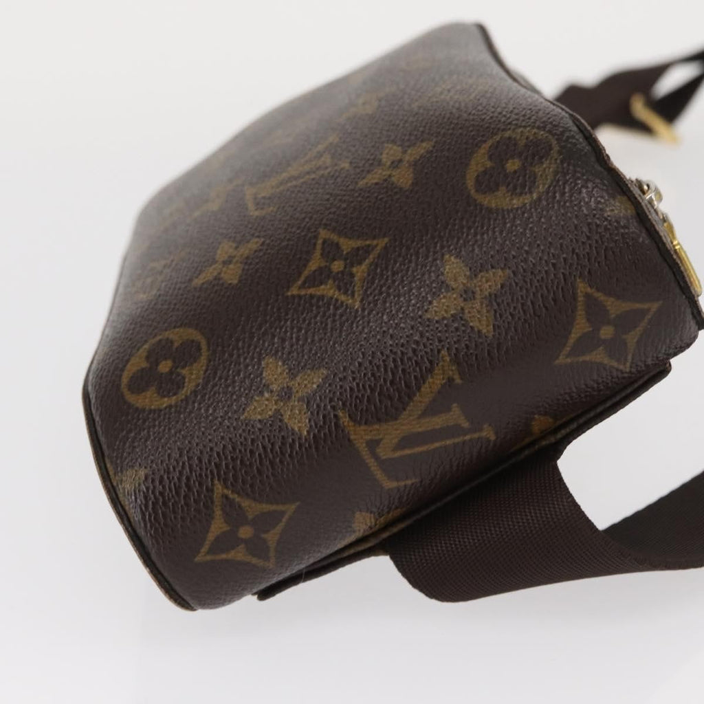Louis Vuitton Geronimos Waist Bag Monogram Canvas Brown Canvas Shoulder Bag Bag (Pre-Owned)